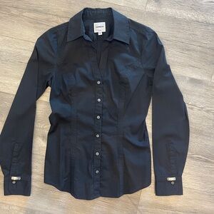 Express button down women’s top size XS Black